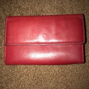 Red Wilsons Leather wallet