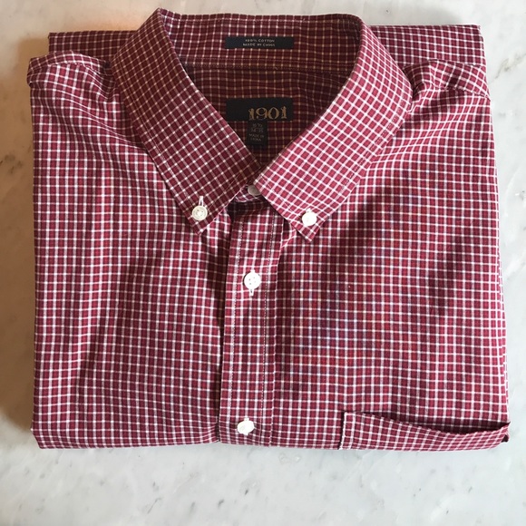 1901 Button Down Dress Shirt 16 1/2 34-35 - Picture 2 of 3