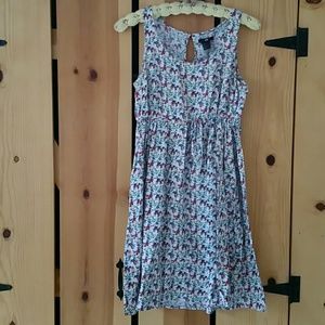Flower, sleeveless cotton dress