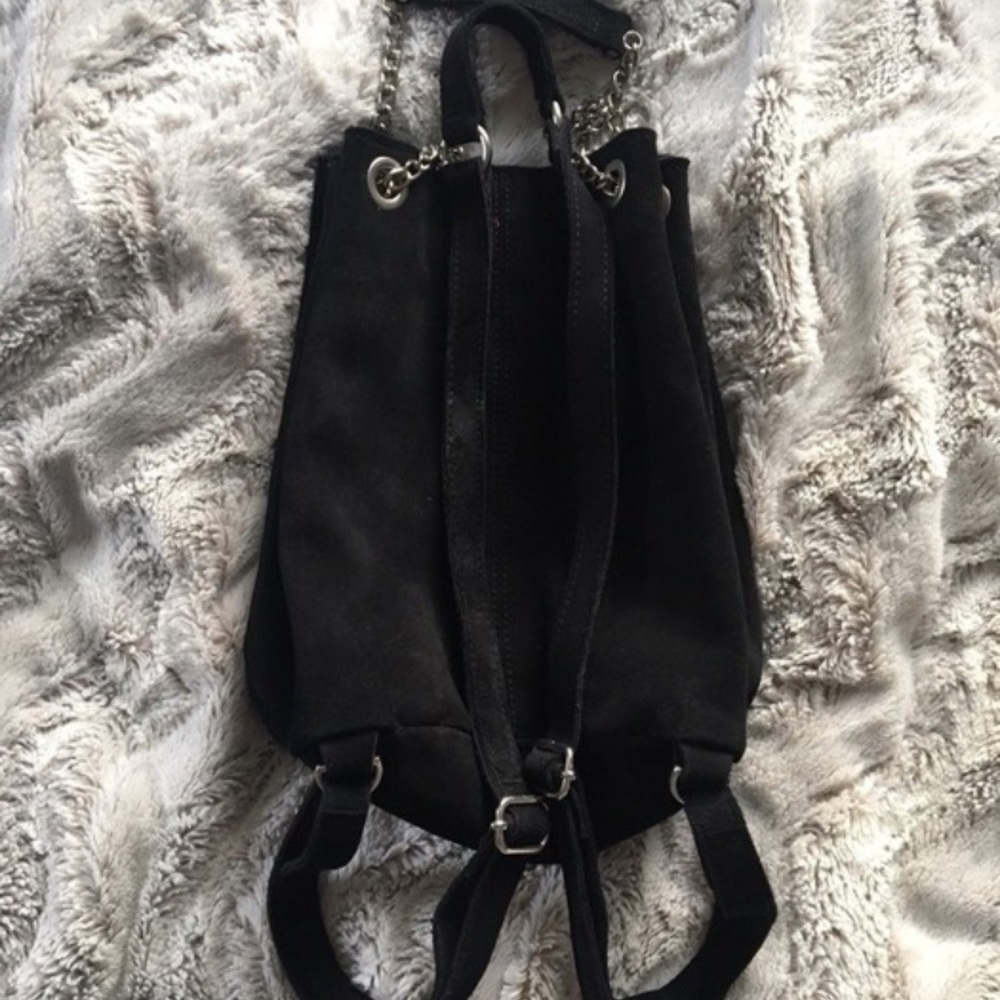 Black Suede Purse/Backpack