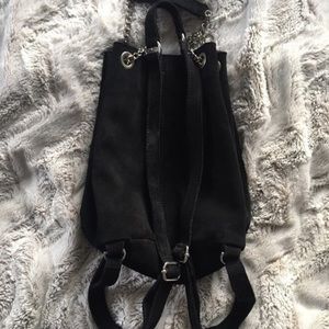 Black Suede Purse/Backpack