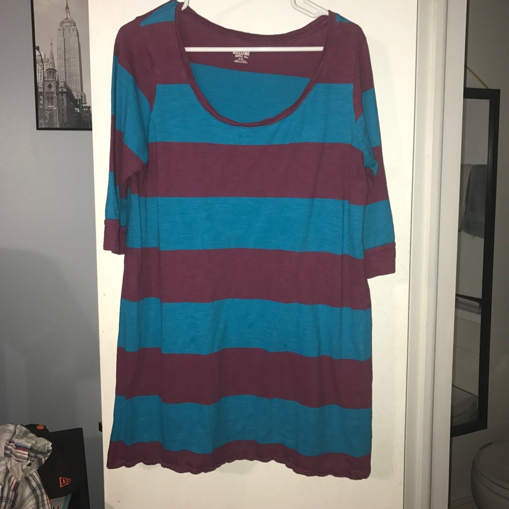 Long, Stripped T-shirt dress