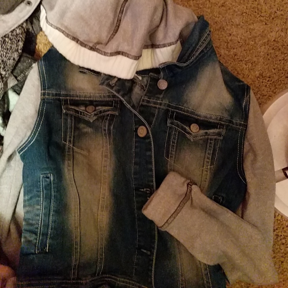Wallflower brand Jean jacket w/hood