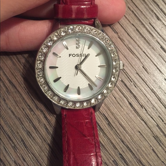 Red Fossil Watch - Picture 3 of 5