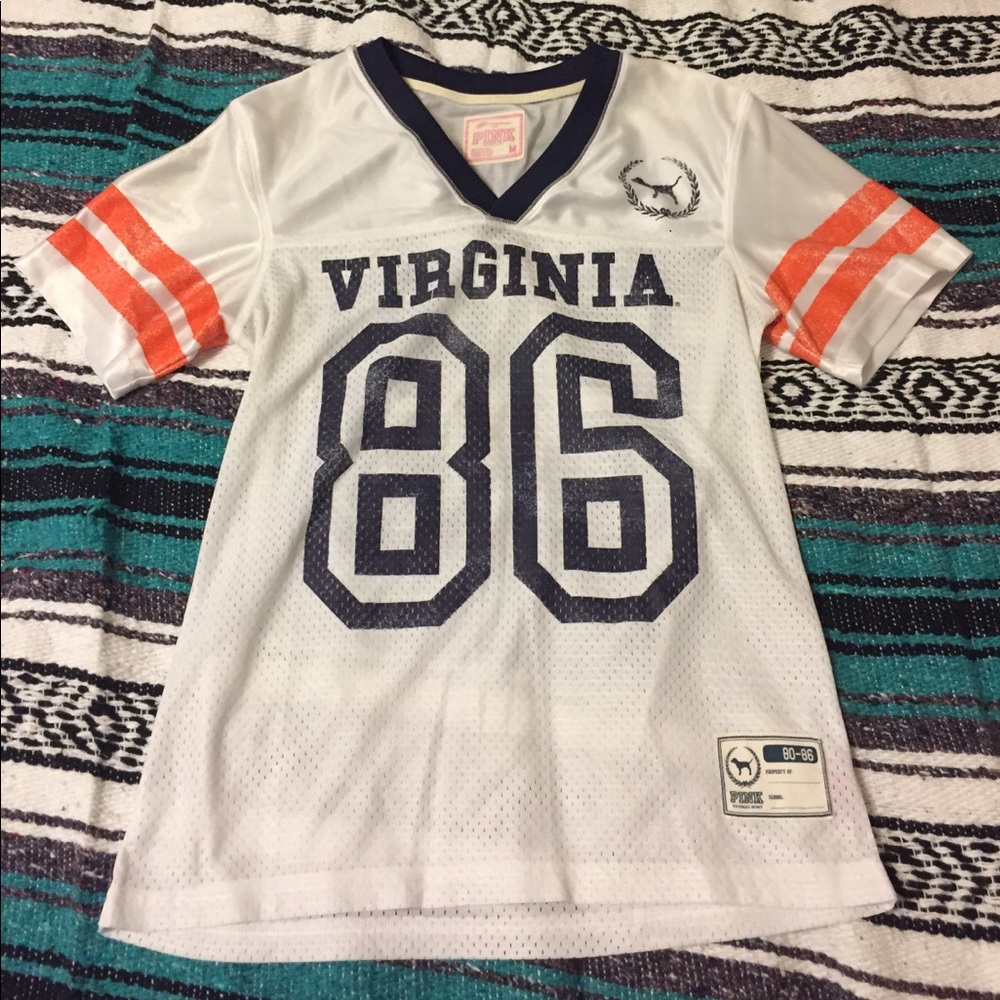 Women's Victoria Secret Pink UVA football Jersey M