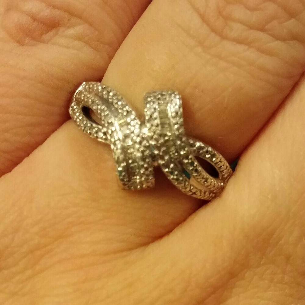 Sterling and Diamond ring