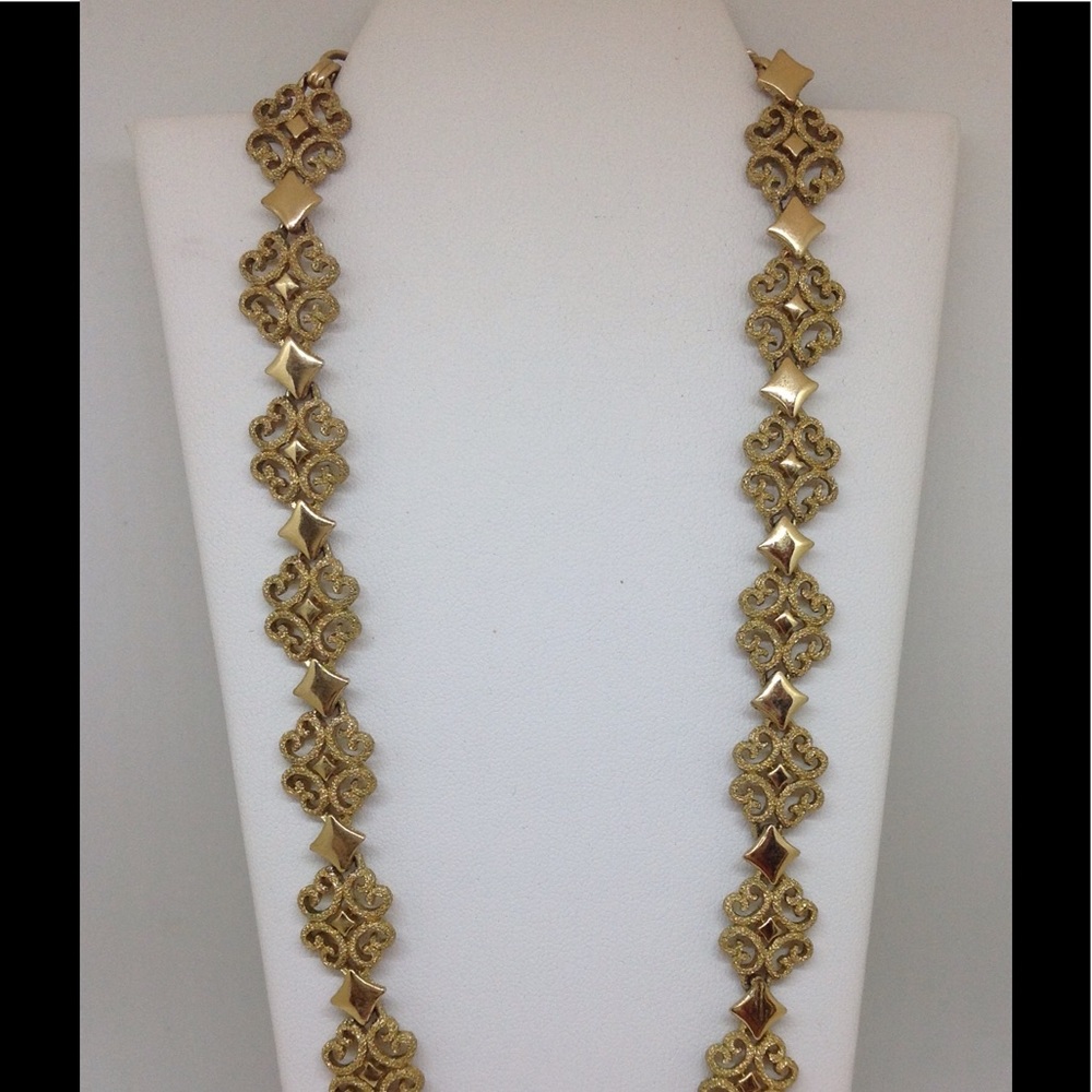 Avon Golden Diamond Marquee Necklace