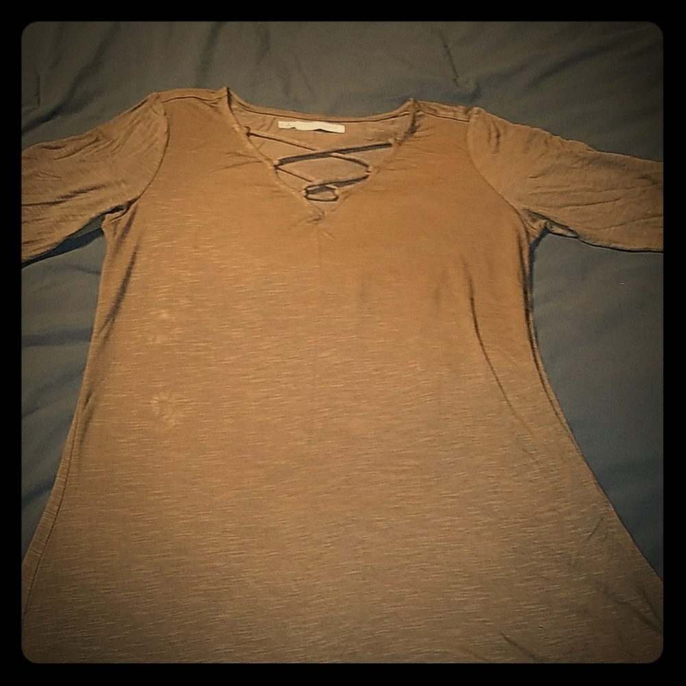 Maurices 1/2 sleeve swing top Sage Green - Picture 2 of 3