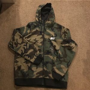 Nike Camo zip-up hoodie