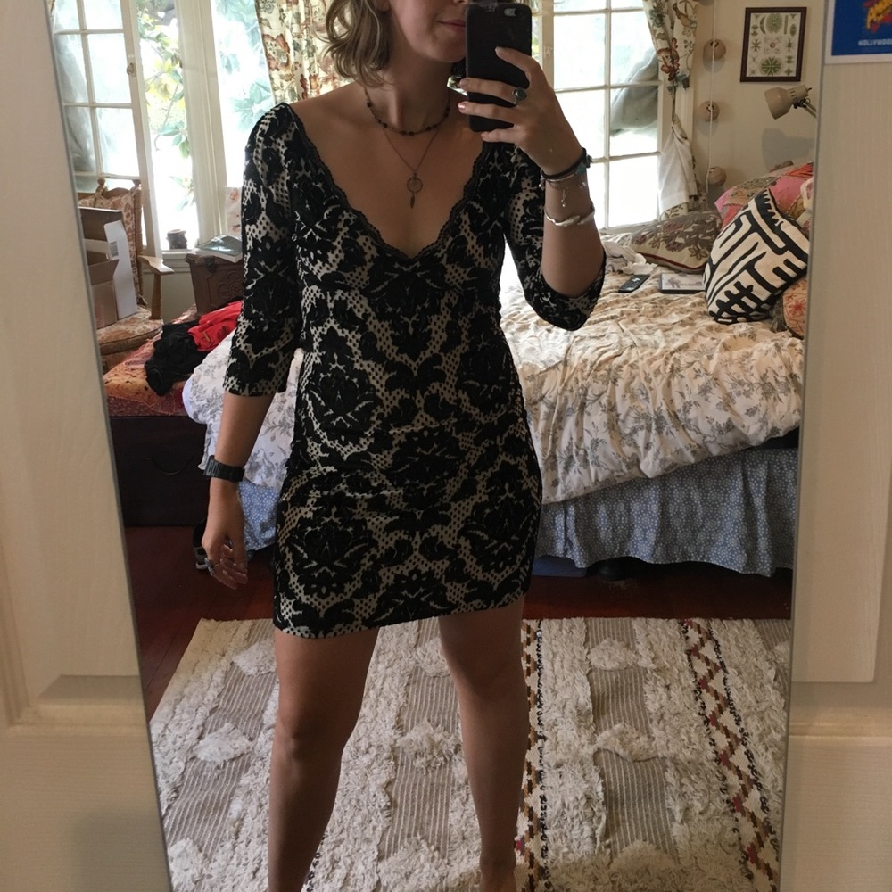 Black Lace Free People Dress