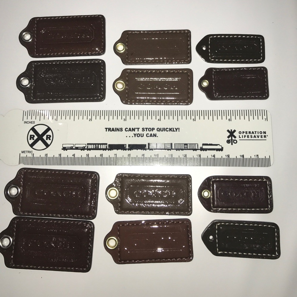 Coach PATENT dark BROWN tags. Make offer