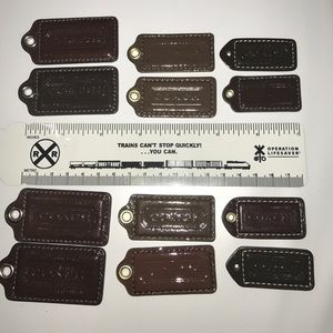 Coach PATENT dark BROWN tags. Make offer