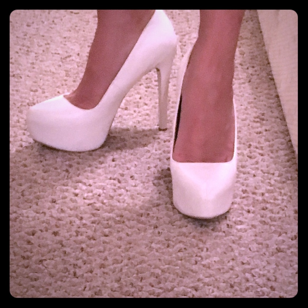 White pumps