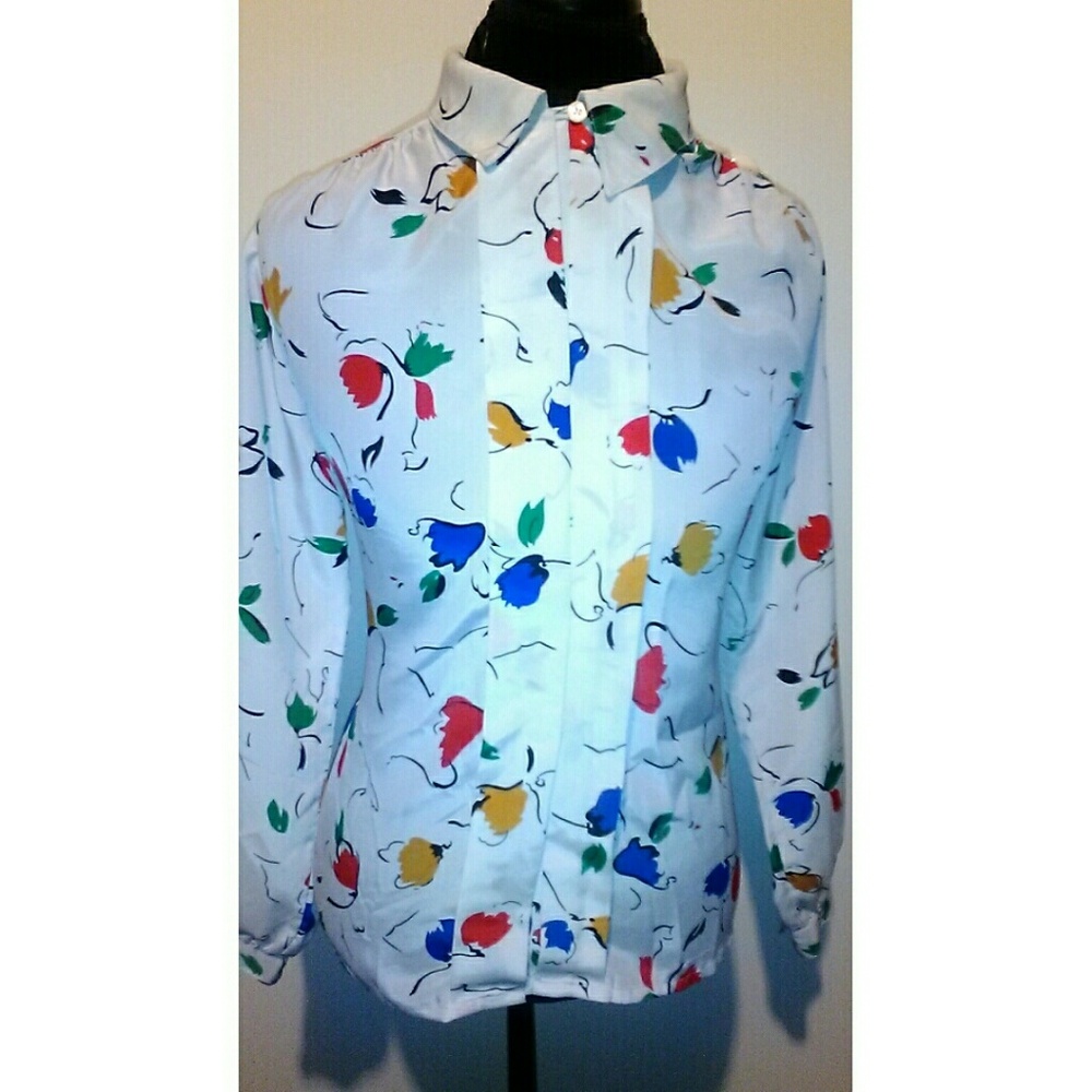 Leaf Inspired Vintage Blouse