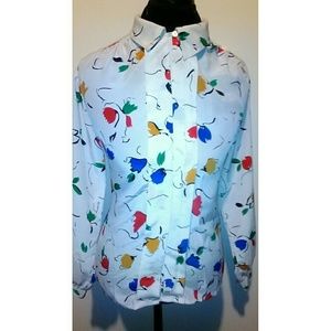 Leaf Inspired Vintage Blouse