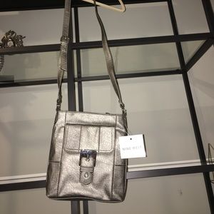 Nine West Silver cross body purse