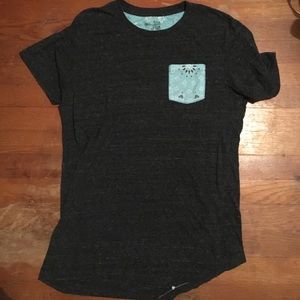 Blue bandana square pocket tee