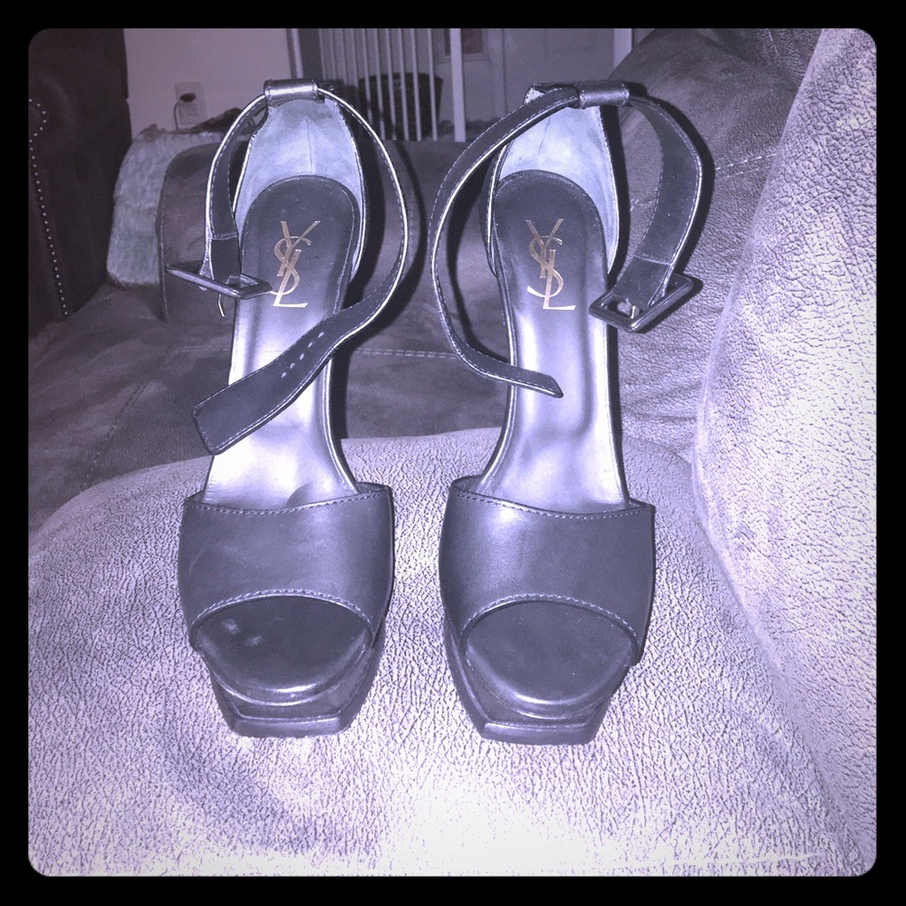 YSL PLATFORM HEELS