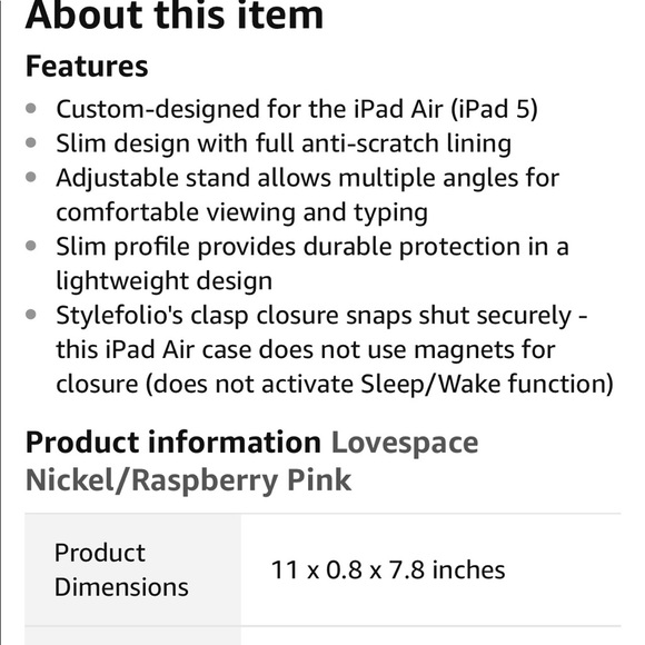 Speck StyleFolio Case and Stand for iPad Air - Picture 5 of 5