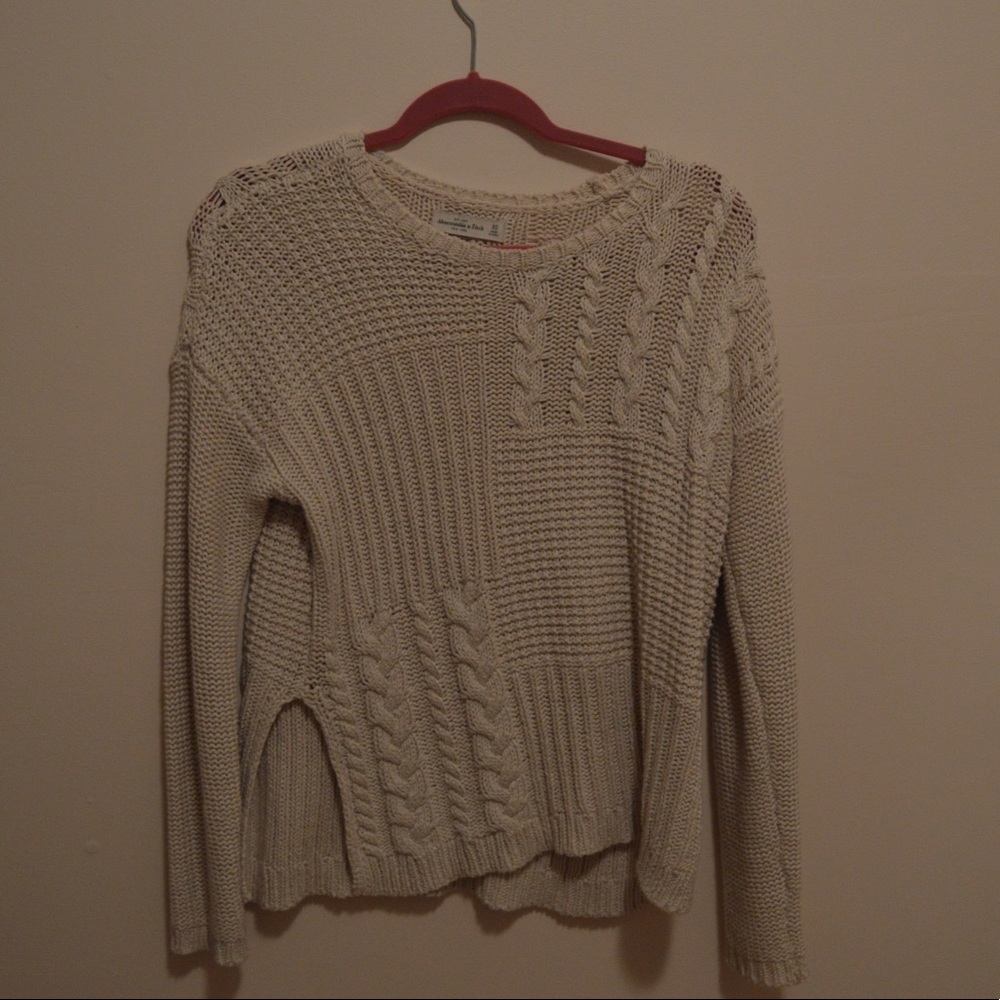 Multi-texture Knit Abercrombie Sweater