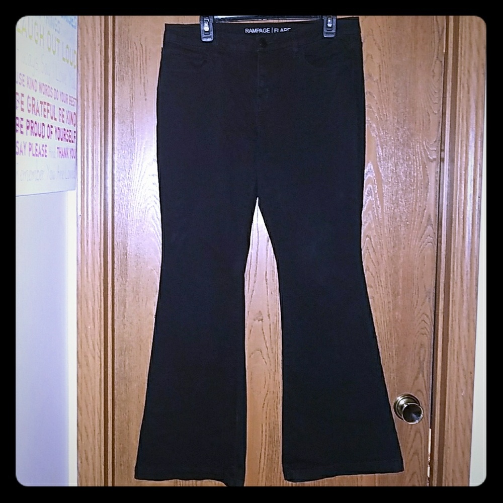 Super cute Black Flare pants by Rampage sz: 12