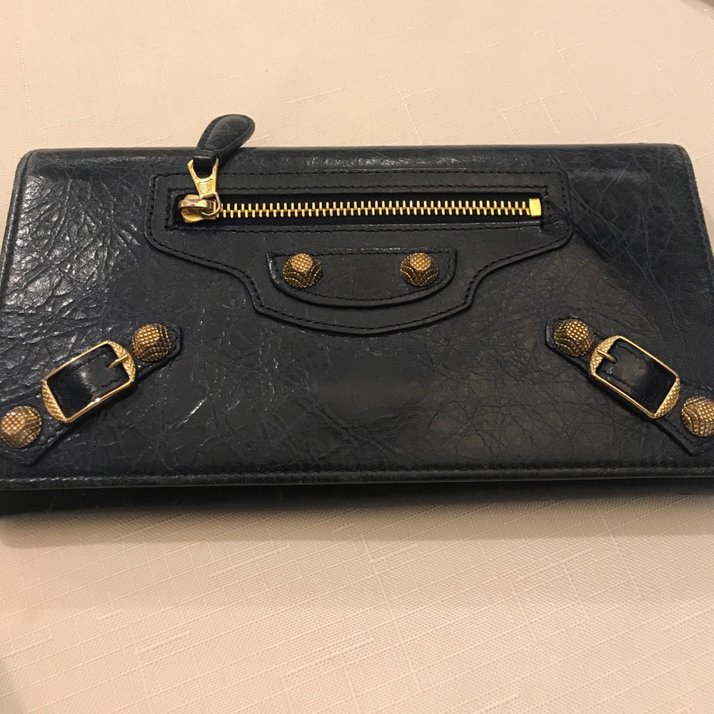 Balenciaga blue wallet