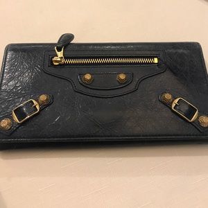 Balenciaga blue wallet
