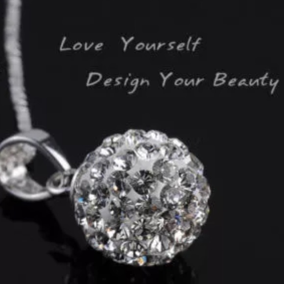 ⤵️Last 1* Crystal Ball Sterling Pendant Necklace! - Picture 5 of 7