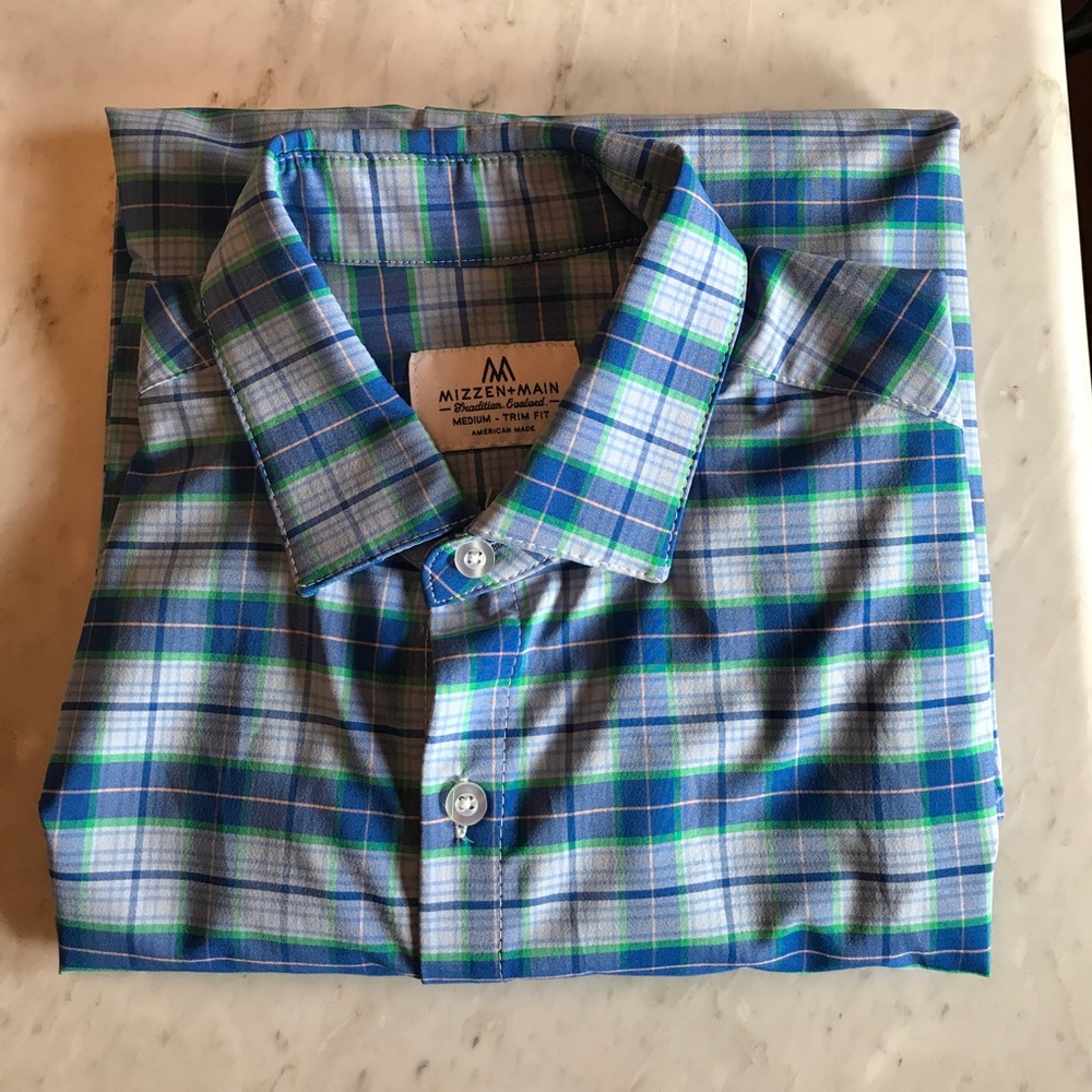 Mizzen + Main Medium Trim Fit Plaid - Picture 2 of 5