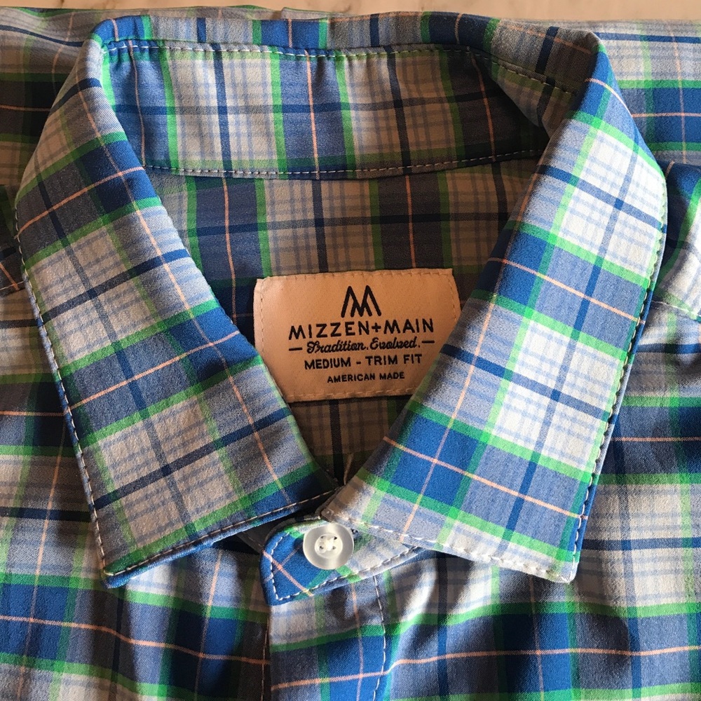 Mizzen + Main Medium Trim Fit Plaid - Picture 3 of 5