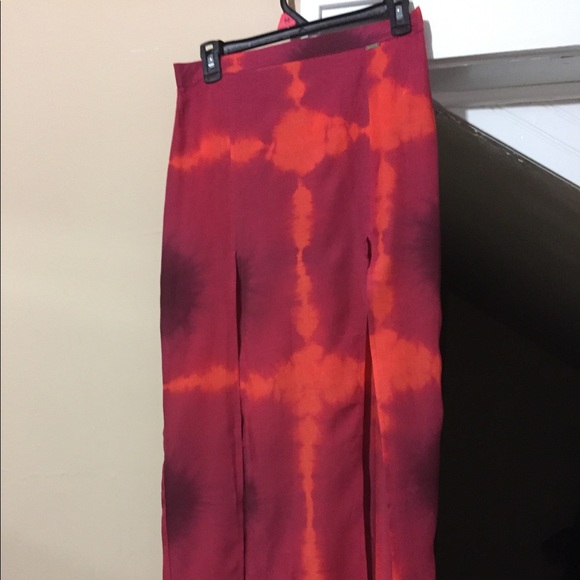 Volcom Dresses & Skirts - Volcom Tie Dye Front Slit Maxi Skirt