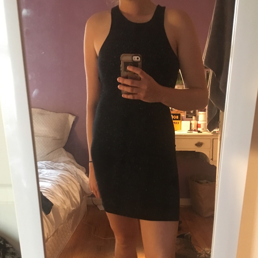 DONATING SOON Racer cut black mini dress