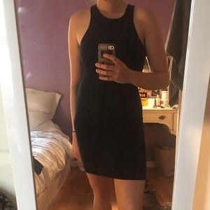 DONATING SOON Racer cut black mini dress