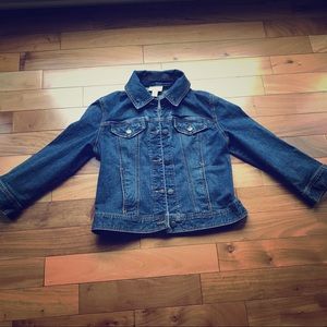 Ann Taylor denim jacket, 3/4 length sleeves