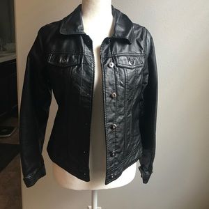 Therapy- black pleather jacket
