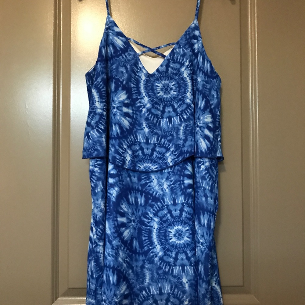 Blue tie dyed dress from random boutique