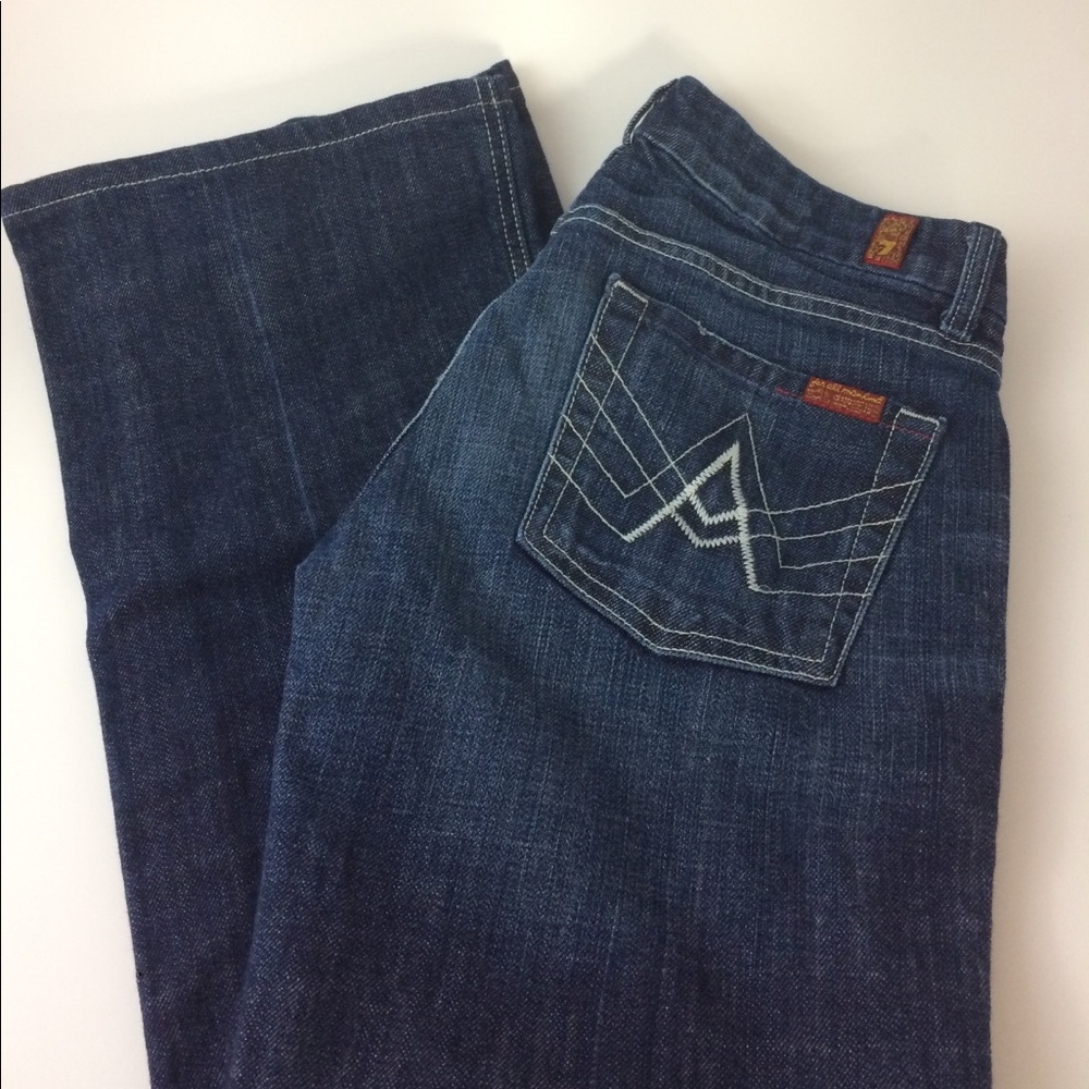 7FAMK A Pocket Bootcut Jeans 27 29" Inseam