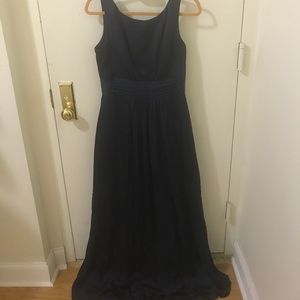 Navy blue bridesmaid dress