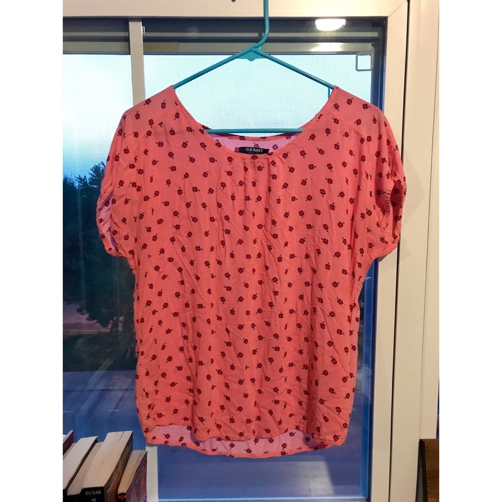 Pink Tulip Print Old Navy Top