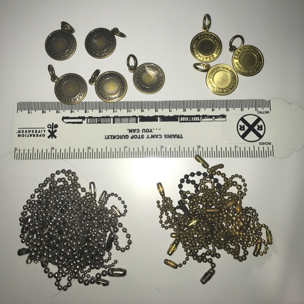 Coach BALL CHAIN and coin pendant. Make offer