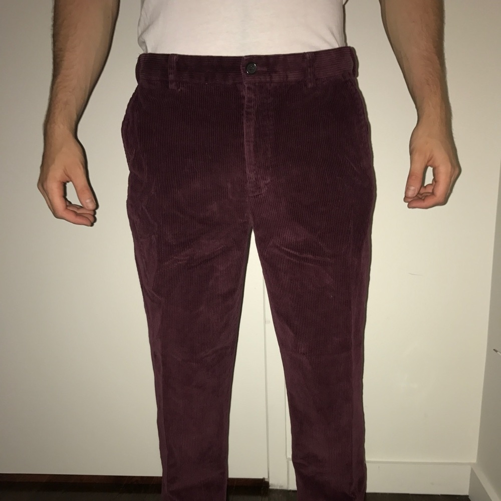 Burgundy Brooks Brothers Corduroys