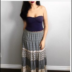 Multi Patterned maxi skirt