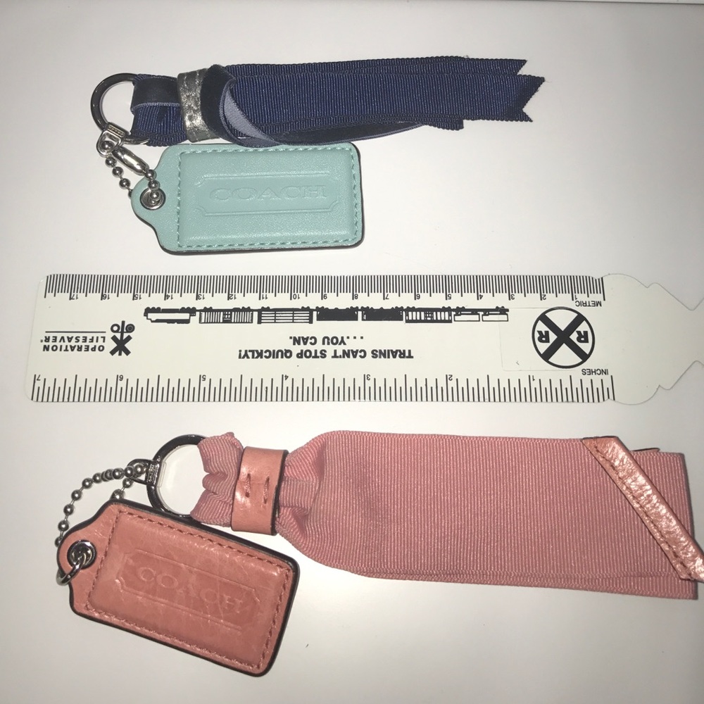 Coach RIBBON and leather tag. Make offer