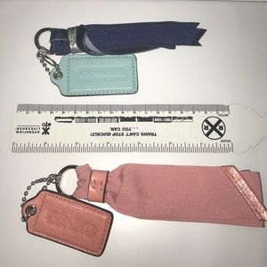 Coach RIBBON and leather tag. Make offer