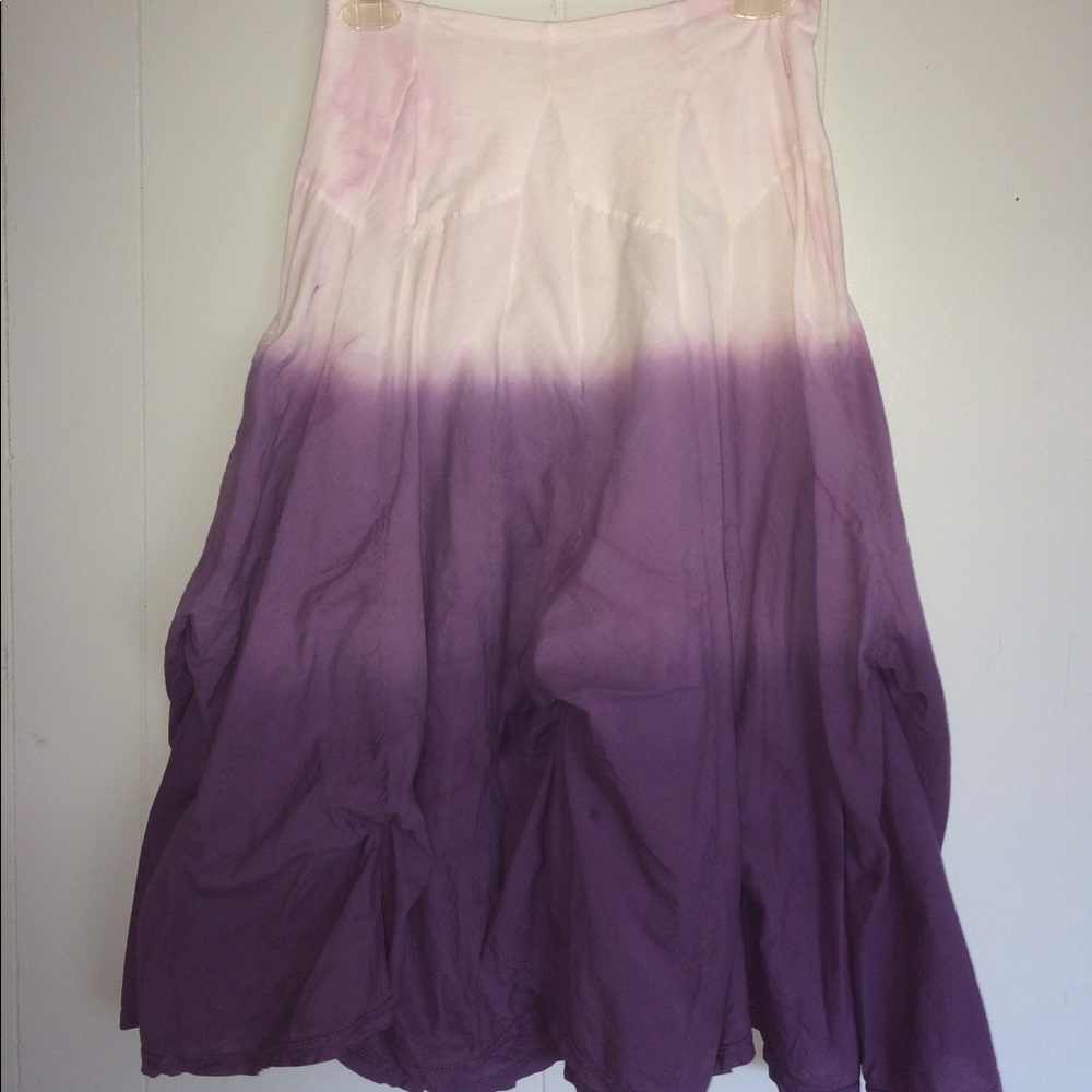 Cute Boho-chic gradient purple skirt