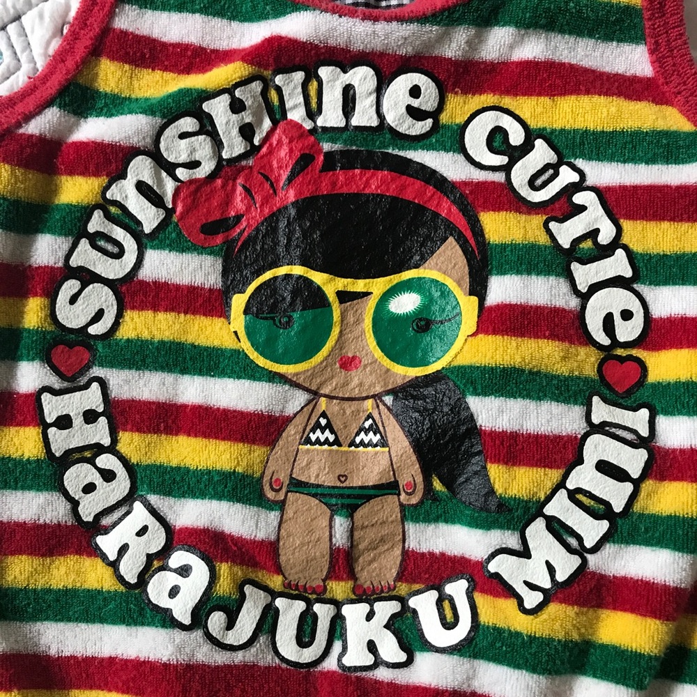 Harajuku Lovers Striped Terry Dress