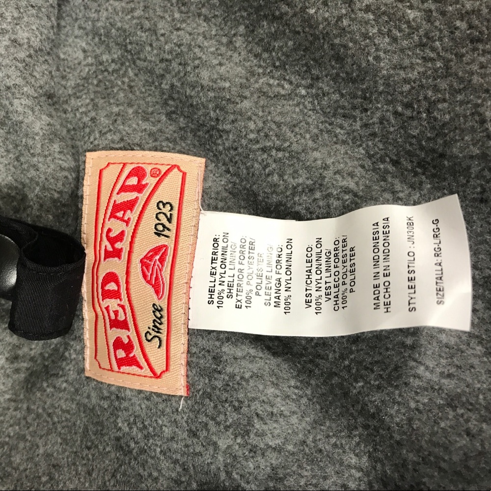 Red Kap Men's Black Jacket with /Zip IN/OUT Vest - Picture 4 of 6