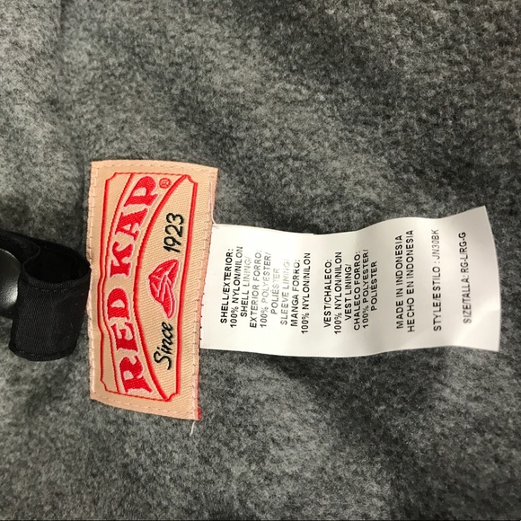 Red Kap Men's Black Jacket with /Zip IN/OUT Vest - Picture 4 of 6