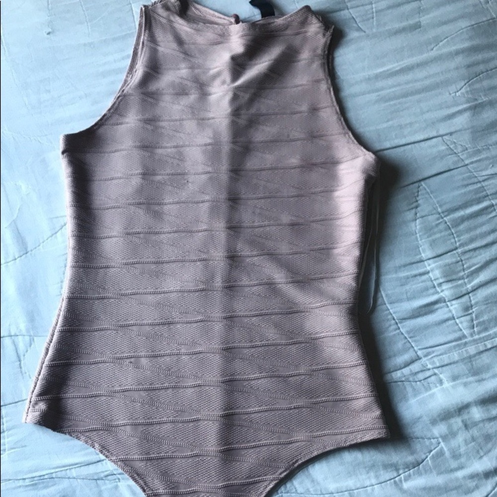 Mauve/Taupe colored body suit