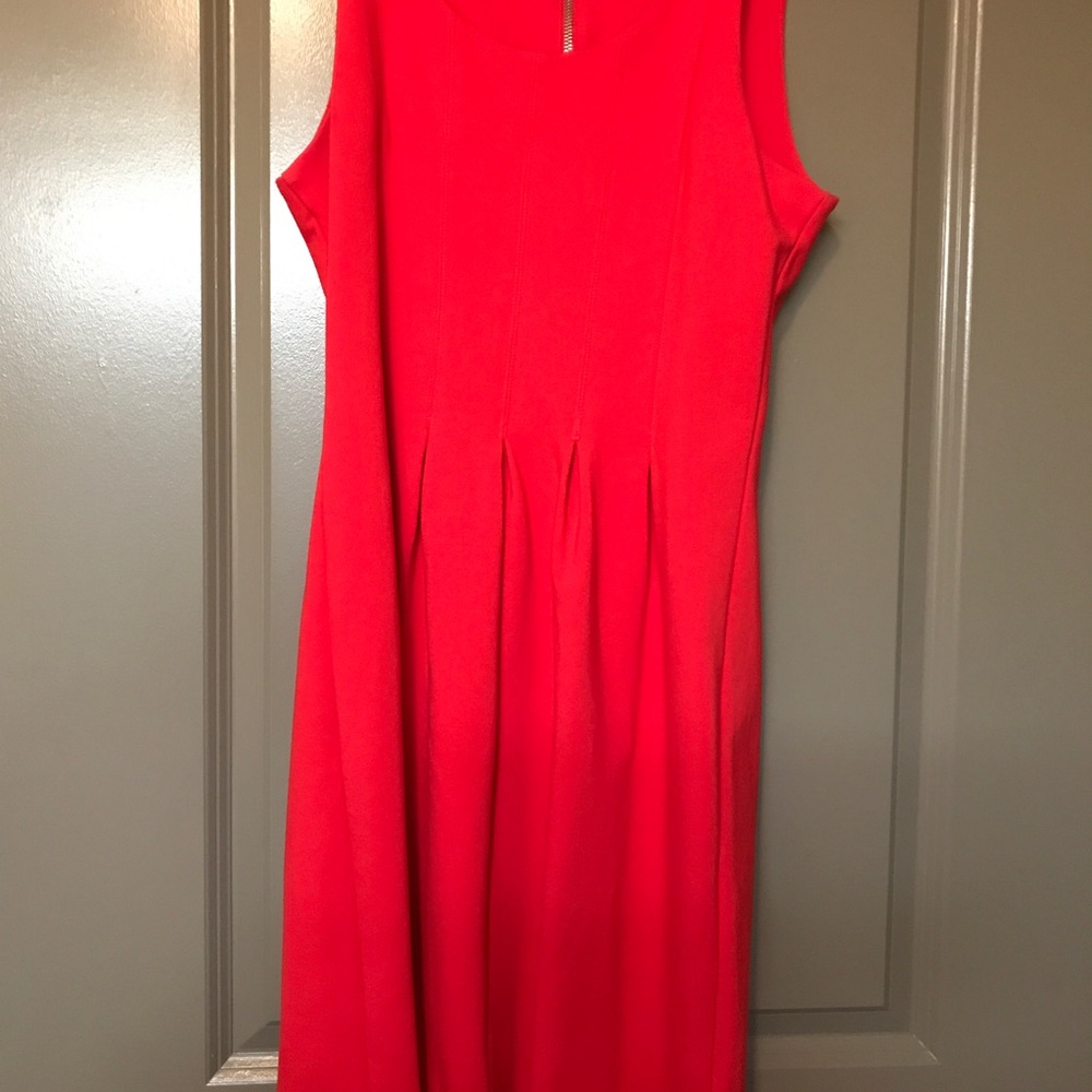 Red J Crew dress